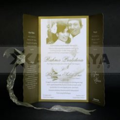 Undangan Pita lipatan terbuka
