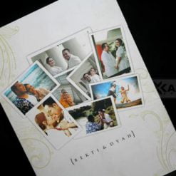 cover belakang undangan pernikahan photo colase