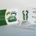 Cover depan dan isi Undangan Sari - Risang