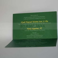 Undangan Pernikahan Hijau Sissy - Nana