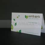 Cover Undangan 2 warna motif daun