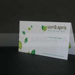 Cover Undangan 2 warna motif daun