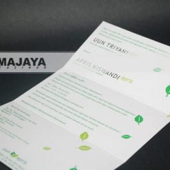 Undangan Motif Hijau Daun