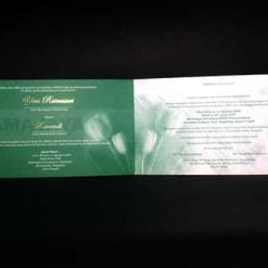 Bagian dalam undangan Yeni - Wandi