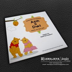 undangan pernikahan unik winnie the pooh