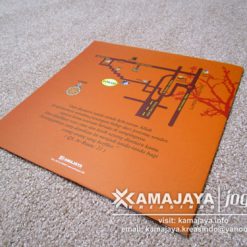 undangan pernikahan warna orange denah devi faathir