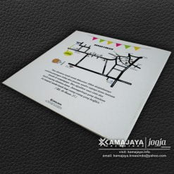undangan pernikahan warna putih denah lokasi