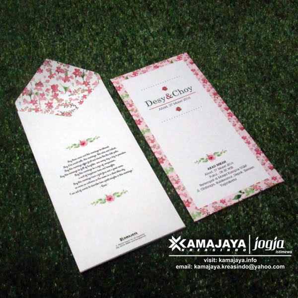 undangan semi hardcover pakai amplop