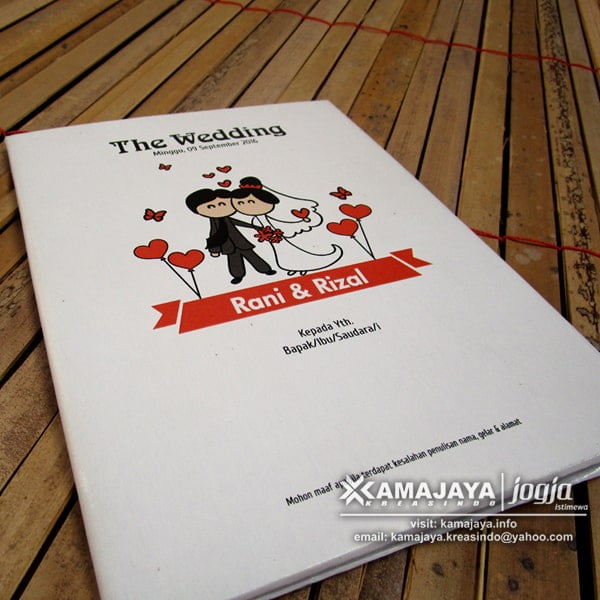 Undangan Hardcover Murah Minimalis Puith