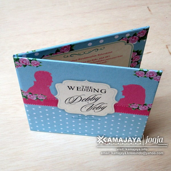 Undangan Hardcover cyan