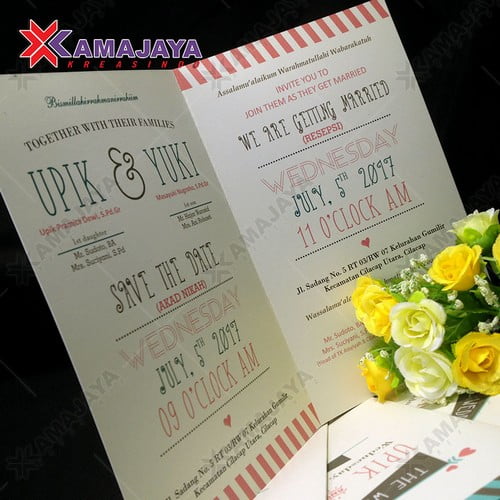 Harga Kartu Undangan Pernikahan Minimalis