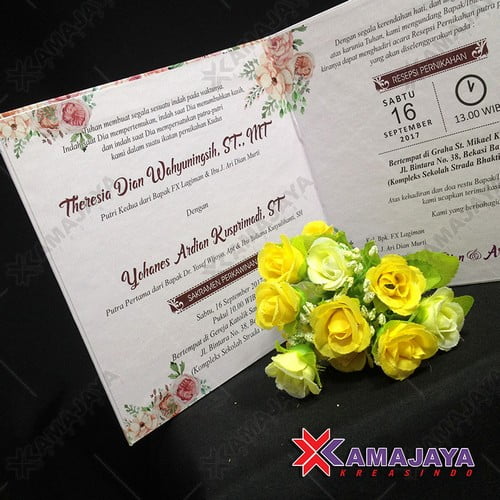 Harga Kartu Undangan Pernikahan Minimalis