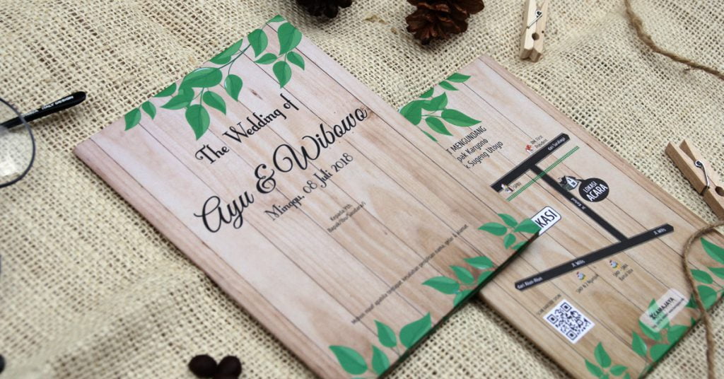Undangan Hardcover Rustic Murah