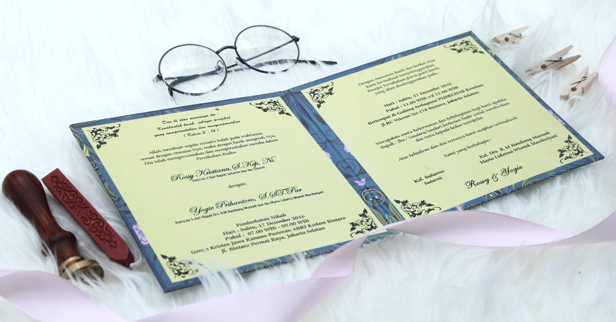 Undangan Pernikahan Hardcover Murah